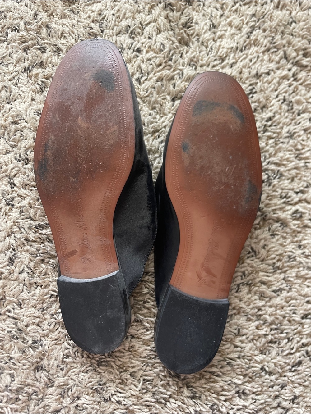Sam Edelman Black Leather Mule with Gold Horsebit Accent - Picture 2 of 3